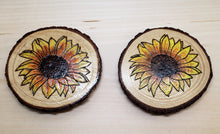 Load image into Gallery viewer, Sunflower Coaster Set of 2