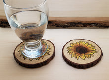 Load image into Gallery viewer, Sunflower Coaster Set of 2