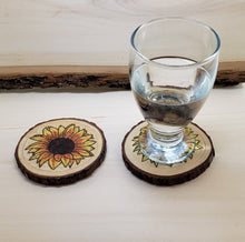 Load image into Gallery viewer, Sunflower Coaster Set of 2