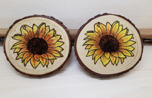 Load image into Gallery viewer, Sunflower Coaster Set of 2